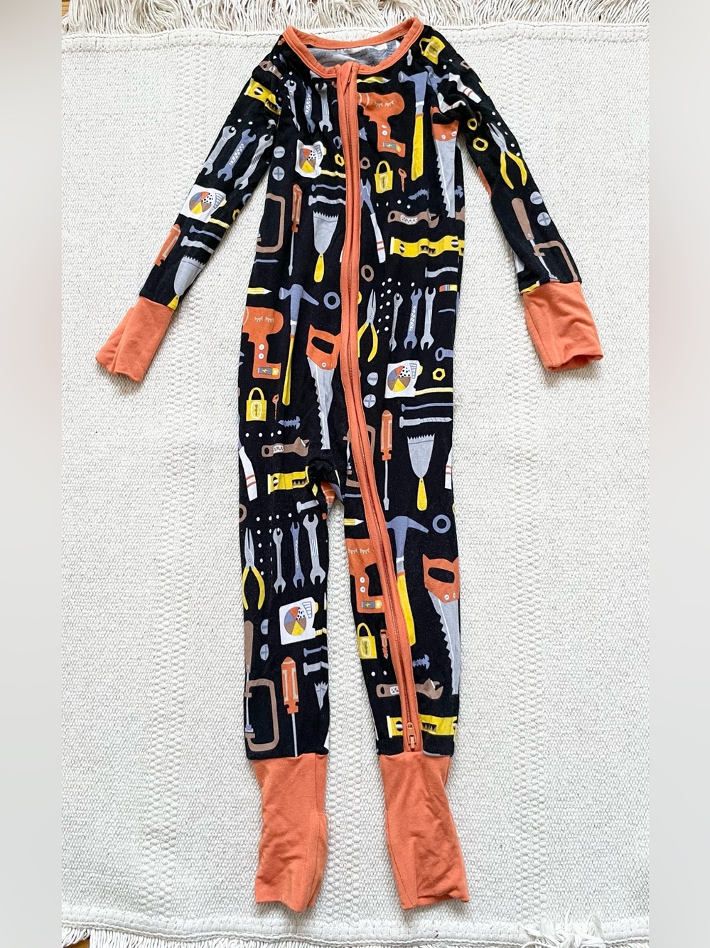 Little Sleepies Little Builders Zippy Pajamas 12-18 M Boys Tools Construction
